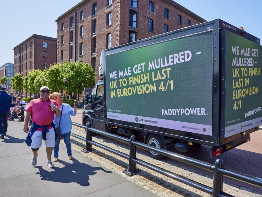 *** FREE FOR EDITORIAL USE ***
Irish bookmaker Paddy Power suggests the UK Mae get Mulllered in Merseyside tonight as the host nation’s Eurovision representative are the bookies favourite to finish last in the competition.